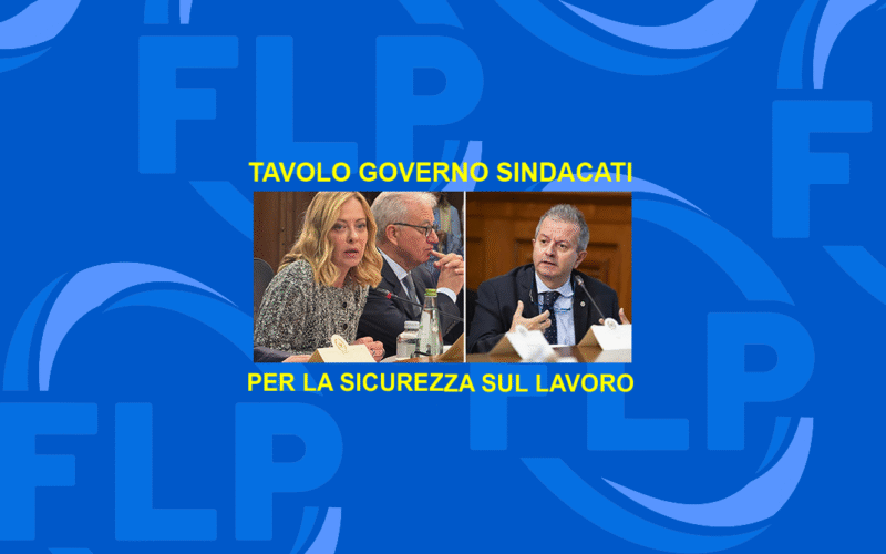 Sicurezza sul lavoro: Incontro a Palazzo Chigi con il Governo